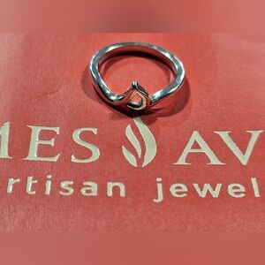 James Avery Sterling Initial Script Ring "s"